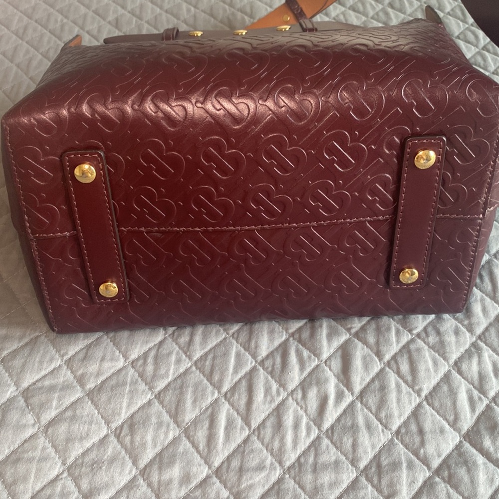 Burberry Small Monogram Leather Triple Stud Belt Bag - Picture 11 of 16
